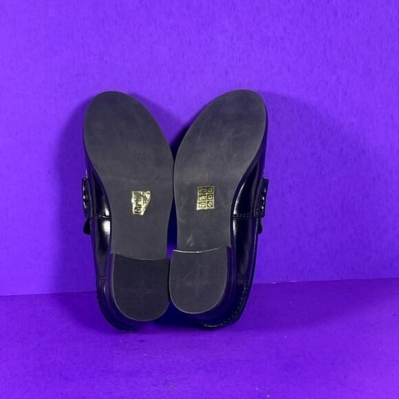 Jeffrey Campbell Women's Black Leather Loafers Shoe‎ Size 6.5 - Picture 8 of 9